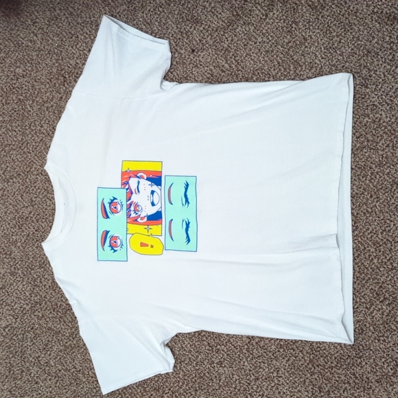 ‼️LAST CALL‼️Anime White Screen Printed Shirt - Picture 1 of 6